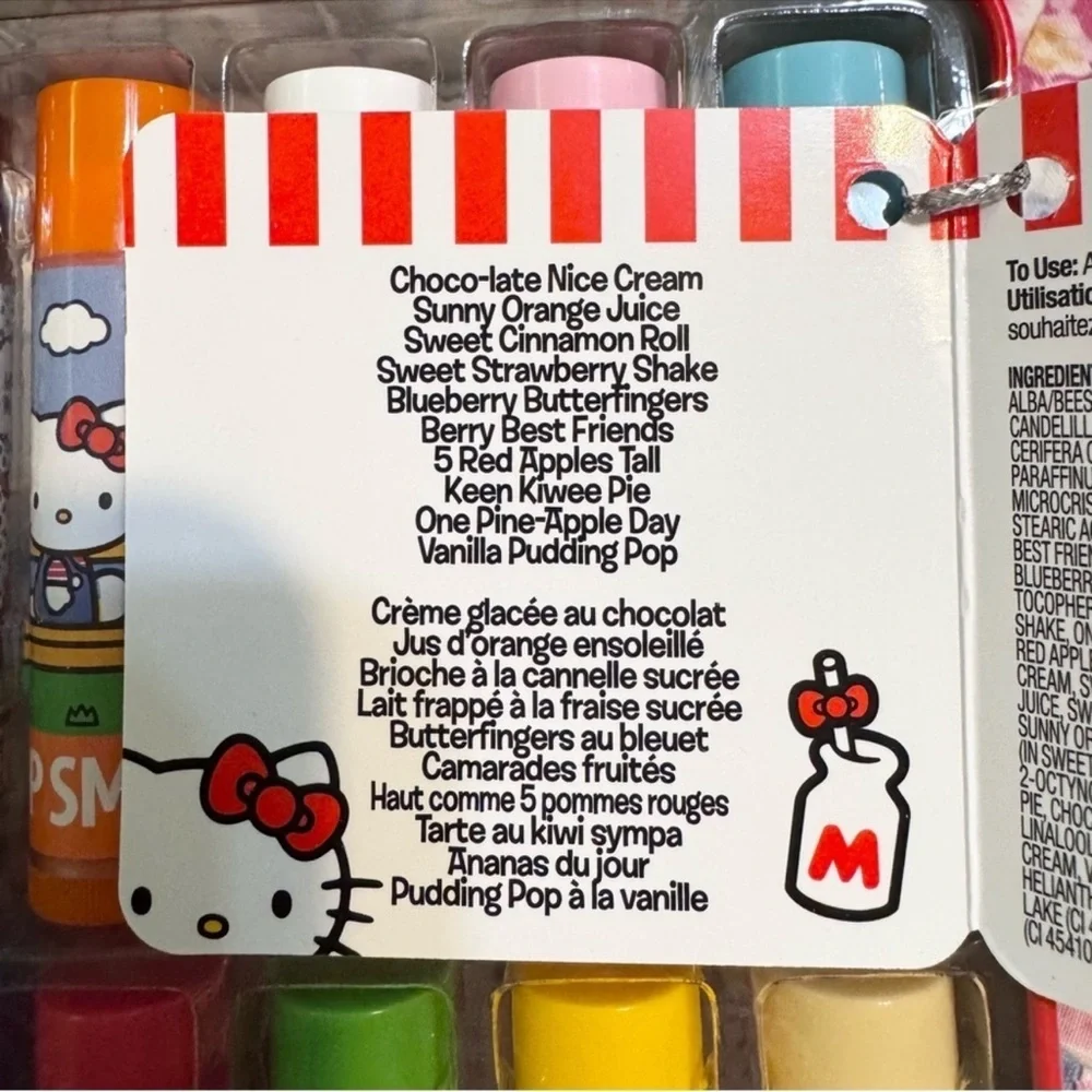 Hello Kitty 10 flavors LIP SMACKER Lip Balm,lip gloss new.! Party Pack,gift ❤️
